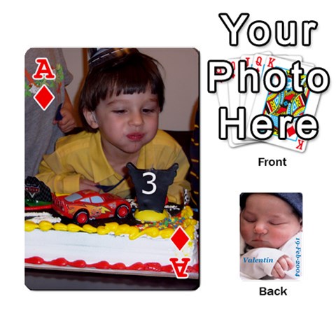Ace Cartas Valentin 4 By Ana Front - DiamondA