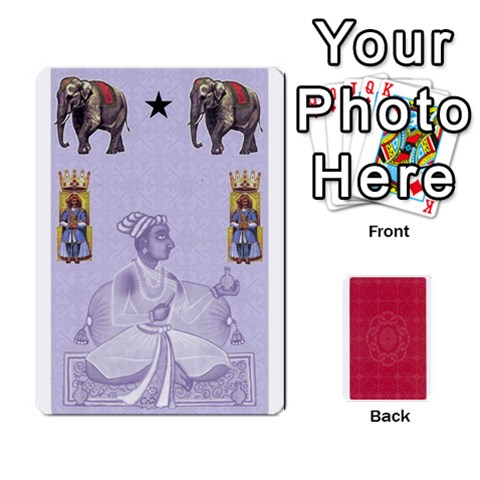Taj Mahal Colour Blind Deck 1 By Graham Dean Front - Heart4