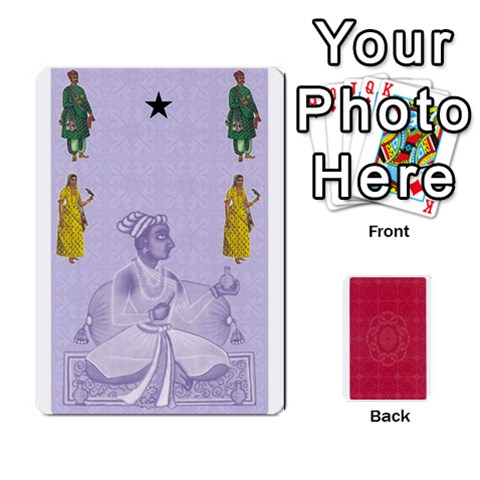 Taj Mahal Colour Blind Deck 1 By Graham Dean Front - Heart5