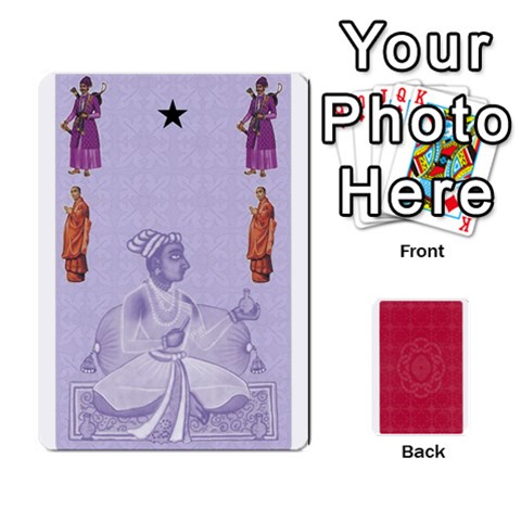 Taj Mahal Colour Blind Deck 1 By Graham Dean Front - Heart6