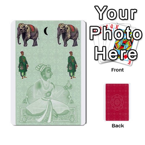 Queen Taj Mahal Colour Blind Deck 1 By Graham Dean Front - HeartQ