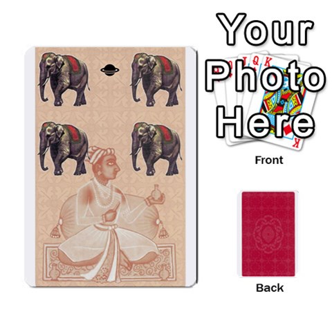 Taj Mahal Colour Blind Deck 2 By Graham Dean Front - Spade3