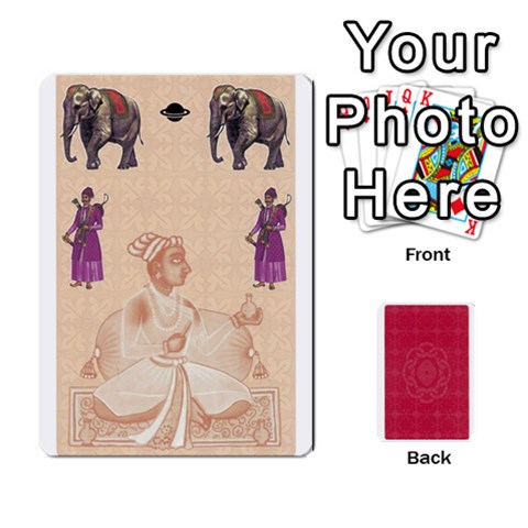 Taj Mahal Colour Blind Deck 2 By Graham Dean Front - Heart2