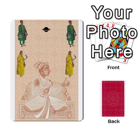 Taj Mahal Colour Blind Deck 2 By Graham Dean Front - Heart5