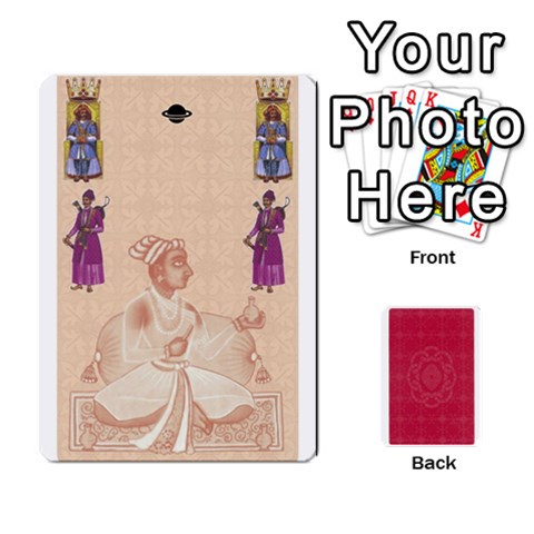 Taj Mahal Colour Blind Deck 2 By Graham Dean Front - Heart6