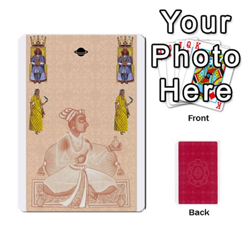 Taj Mahal Colour Blind Deck 2 By Graham Dean Front - Heart7