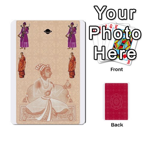 Taj Mahal Colour Blind Deck 2 By Graham Dean Front - Heart8