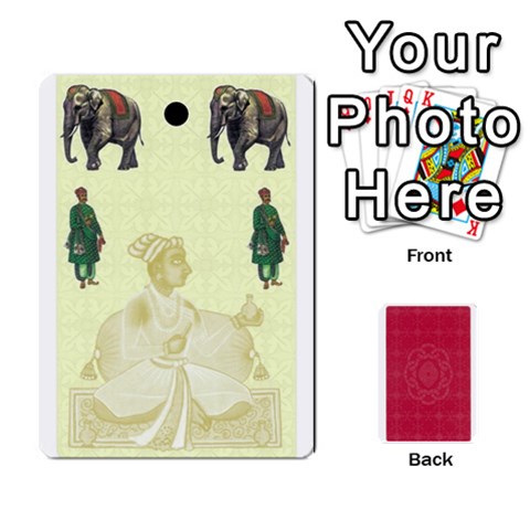Ace Taj Mahal Colour Blind Deck 2 By Graham Dean Front - HeartA