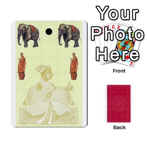 Taj Mahal Colour Blind Deck 2 By Graham Dean Front - Diamond5