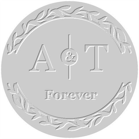 Personalized Forever Wedding Embosser By Joe 1.5 x1.5  Stamp
