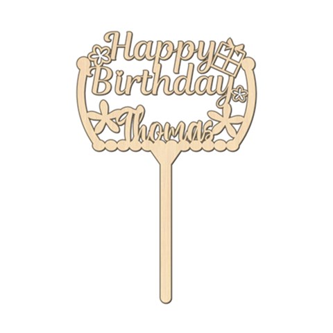 Personalized Birthday Cake Topper By Wanni Front