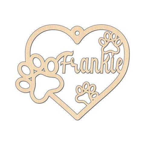 Personalized Paw Prints Heart By Oneson Front
