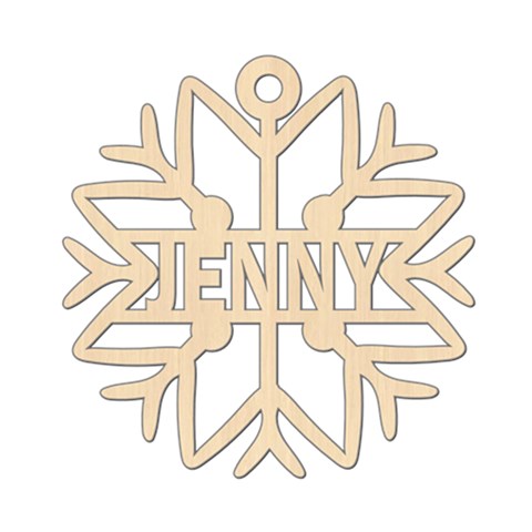 Personalized Snowflake Shape By Anita Front