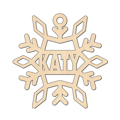Personalized Classic Snowflake Shape By Anita Kwok Front
