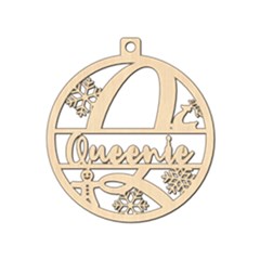 Personalized Letter Q - Wood Ornament