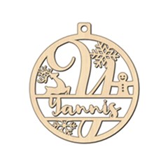 Personalized Letter Y - Wood Ornament