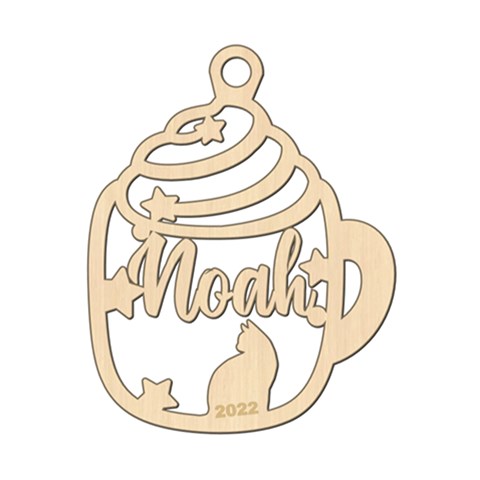 Personalized Christmas Hot Drink Cat By Wanni Front