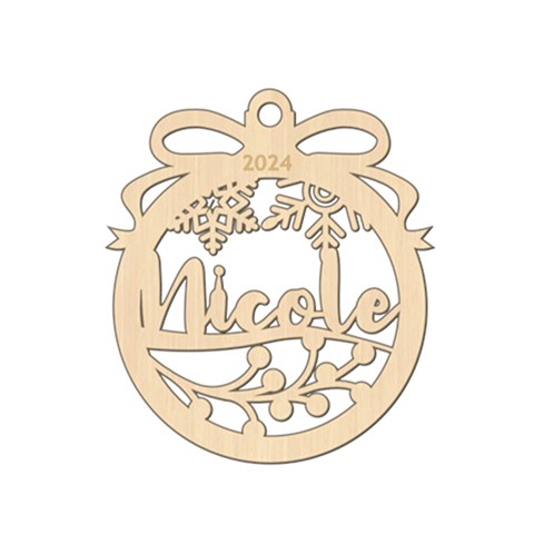 Personalized Big Name Leaf Oval By Oneson Front