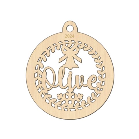 Personalized Wreath With Bell Oval By Oneson Front