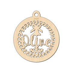 Personalized Wreath With Bell Oval