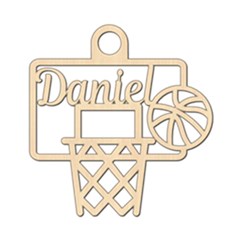 Personalized Basketball - Wood Ornament