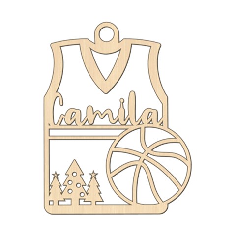 Personalized Basketball Top Christmas By Wanni Front