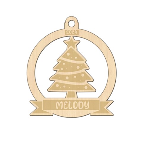 Personalized Big Xmas Tree Xmas Bubble By Oneson Front