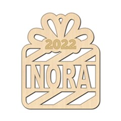 Personalized 2022 Gift Box - Wood Ornament