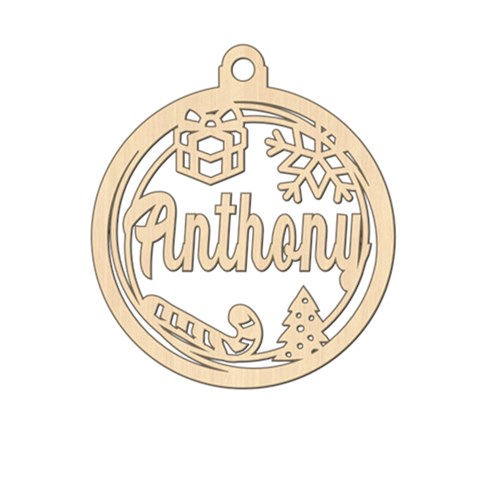 Personalized Decor Xmas Bubble By Oneson Front