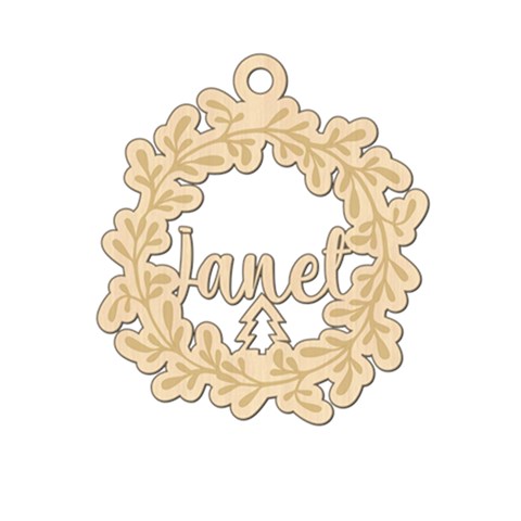 Personalized Xmas Wreath By Oneson Front