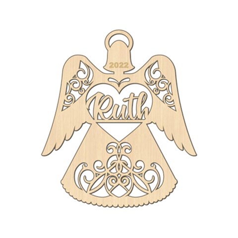 Personalized Angel Ornament By Wanni Front
