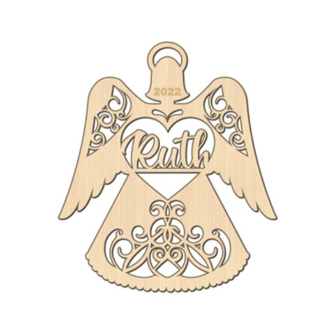 Personalized Angel Ornament By Wanni Front
