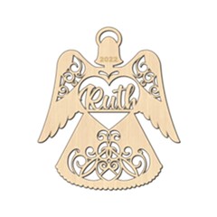 Personalized Angel Ornament - Wood Ornament