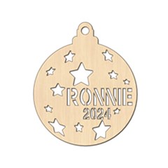 Personalized Name Stars - Wood Ornament