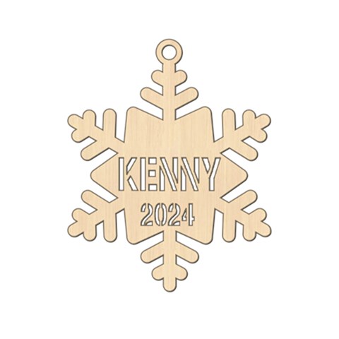 Personalized Name Snowflake By Oneson Front