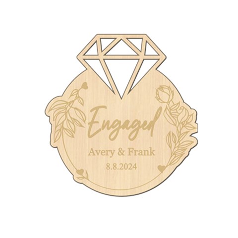 Personalized Diamond Ring Rose By Wanni Front