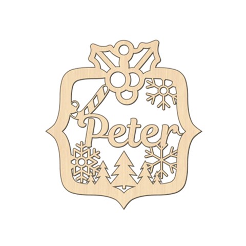 Personalized Christmas Decor Square By Oneson Front