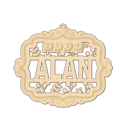 Personalized Name Christmas Year Frame By Oneson Front