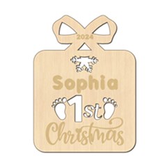 Personalized First Christmas Gift - Wood Ornament