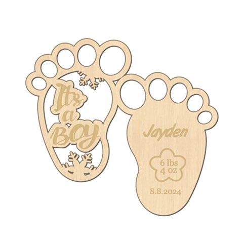 Personalized Baby Foot Boy By Wanni Front