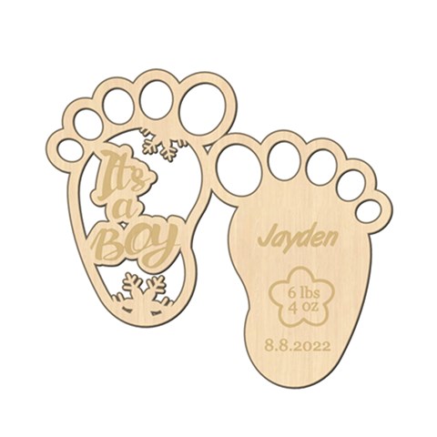 Personalized Baby Foot Boy By Wanni Front