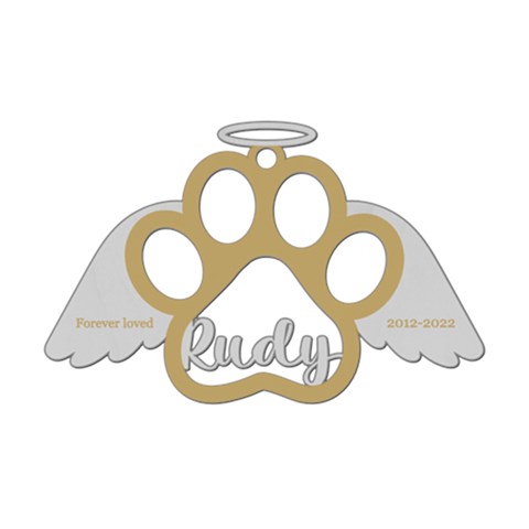 Personalized Dog Memorial Wings Angel By Wanni Front