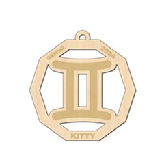 Personalized Zodiac Sign Gemini - Wood Ornament Personalized Zodiac Sign Gemini - Wood Ornament