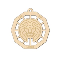 Personalized Zodiac Symbols Leo - Wood Ornament