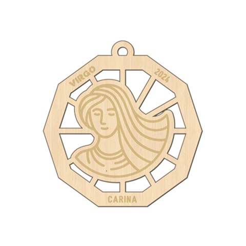Personalized Zodiac Symbols Virgo By Oneson Front