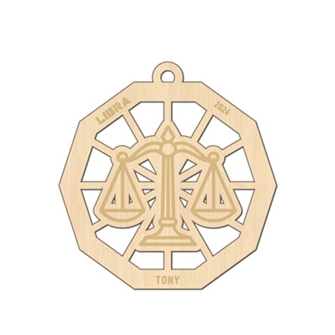 Personalized Zodiac Symbols Libra By Oneson Front
