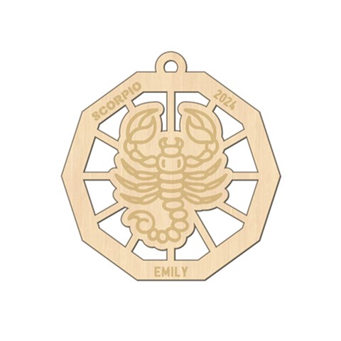 Personalized Zodiac Symbols Scorpio By Oneson Front