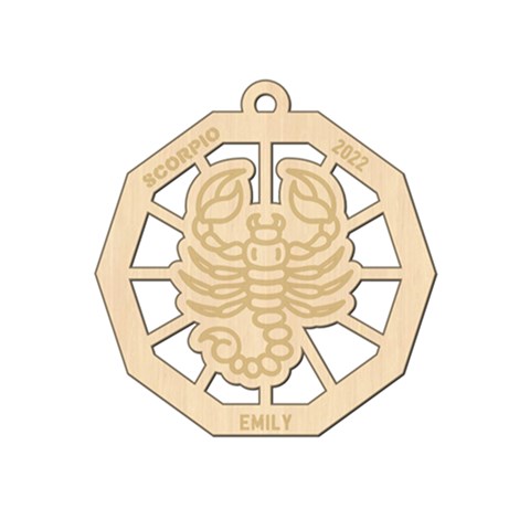 Personalized Zodiac Symbols Scorpio By Oneson Front