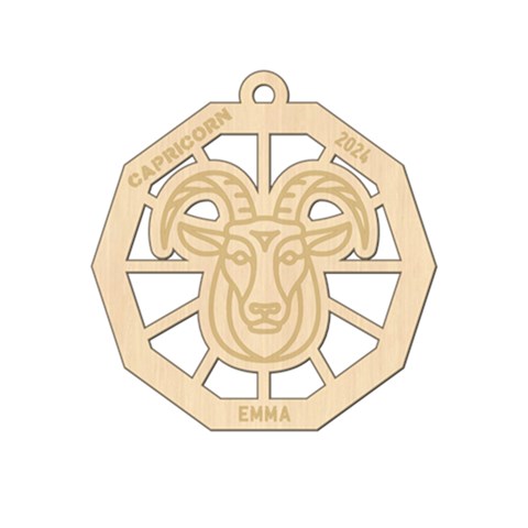 Personalized Zodiac Symbols Capricorn By Oneson Front