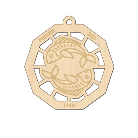 Personalized Zodiac Symbols Pisces By Oneson Front